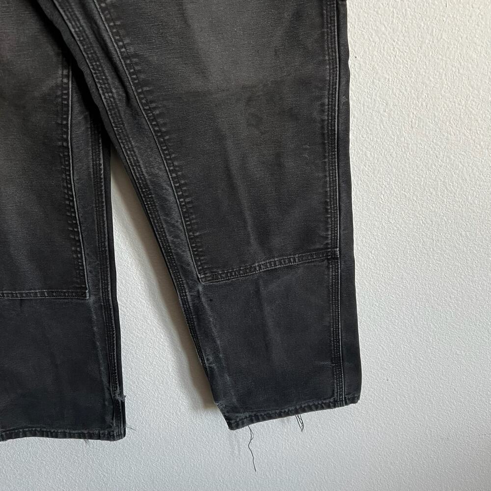 Carhartt faded black double knee work wear carpenter pants - Picture 9 of 12